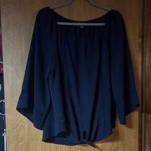Dark blue blouse
